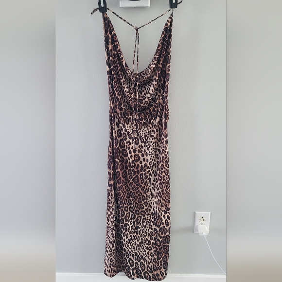 Zara Leopard Print Maxi Dress - Picture 4 of 5